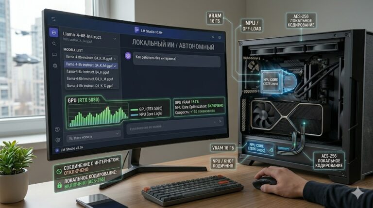 Как настроить локальный ИИ на Windows без интернета в 2026 году Как настроить локальный ИИ на Windows без интернета в 2026 году