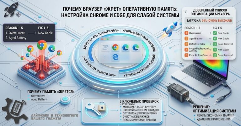 Почему браузер «жрет» оперативную память: настраиваем Chrome и Edge для слабой системы