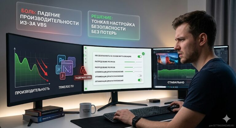 VBS (Virtualization-Based Security): Тонкая настройка безопасности, чтобы не терять производительность в тяжелом софте VBS (Virtualization-Based Security): Тонкая настройка безопасности, чтобы не терять производительность в тяжелом софте