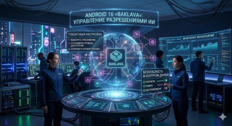 Android 16 «Baklava»: Как настроить новую систему разрешений для ИИ-функций