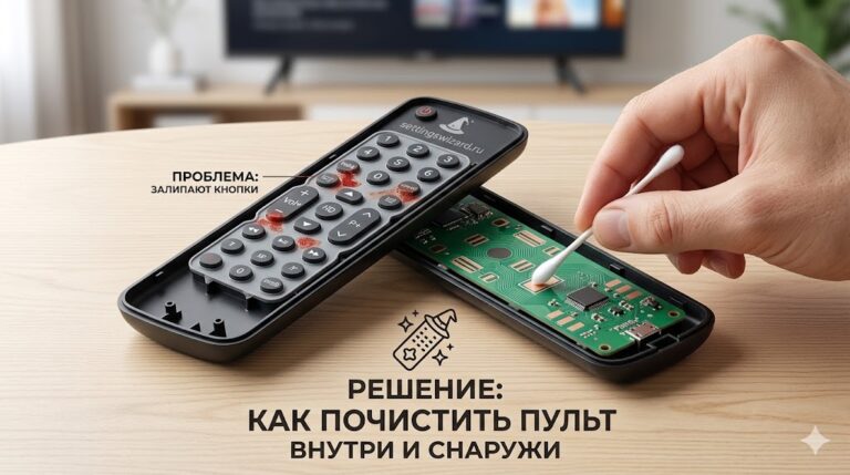 Как почистить пульт от телевизора внутри и снаружи: что делать, если кнопки начали залипать Как почистить пульт от телевизора внутри и снаружи: что делать, если кнопки начали залипать